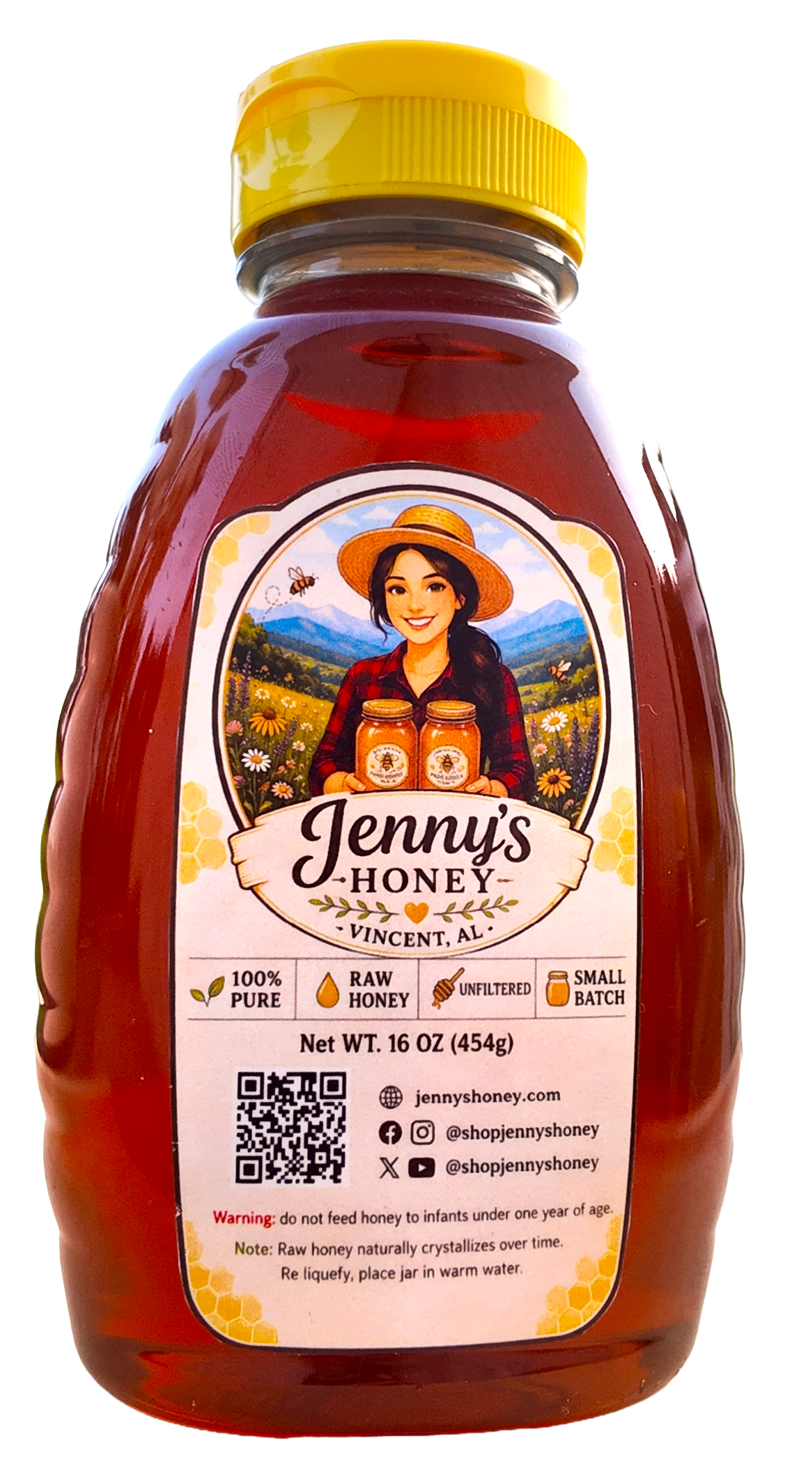 Pure Raw Local Honey | 16 oz
