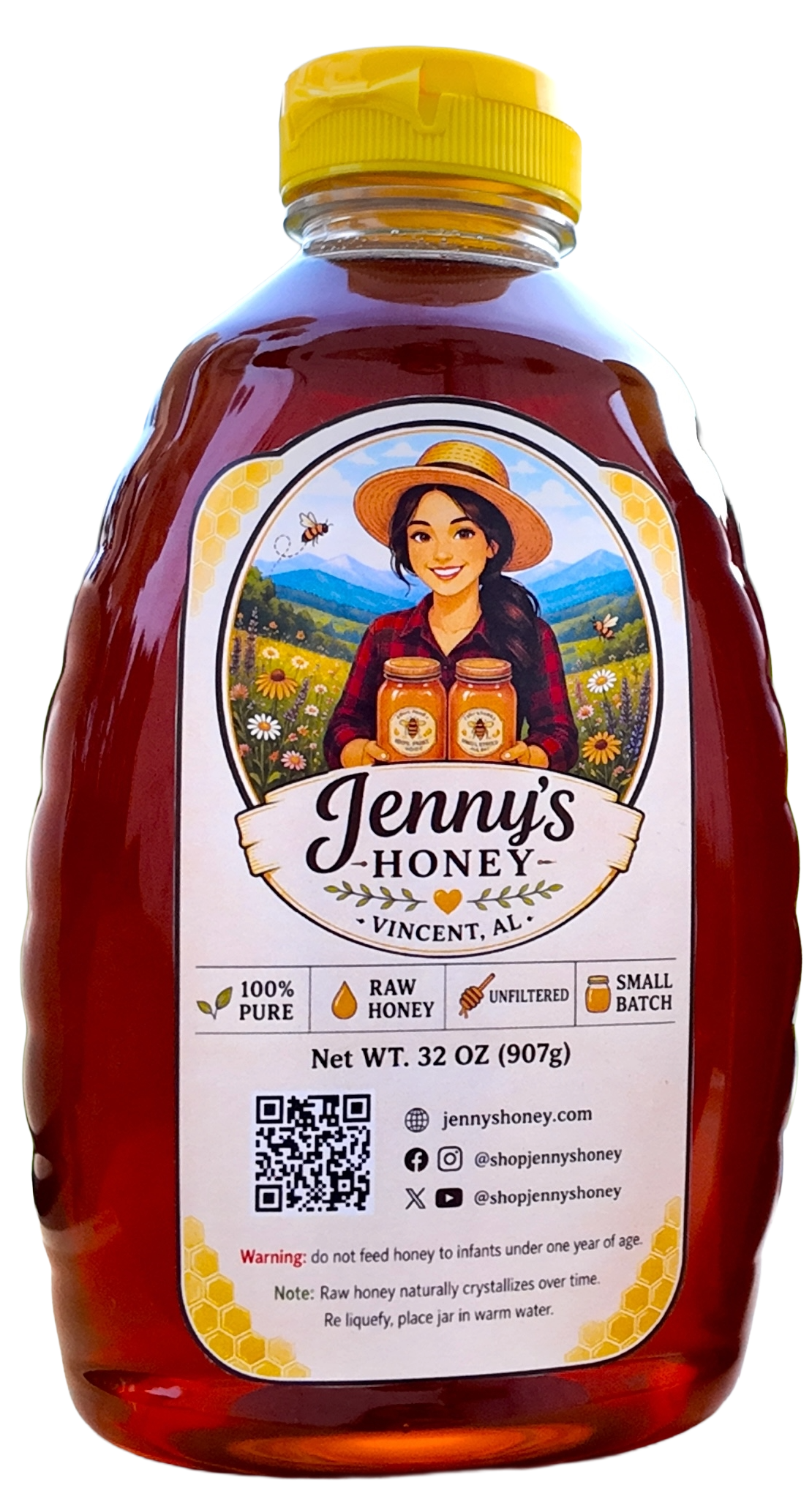 Pure Raw Local Honey | 32 oz
